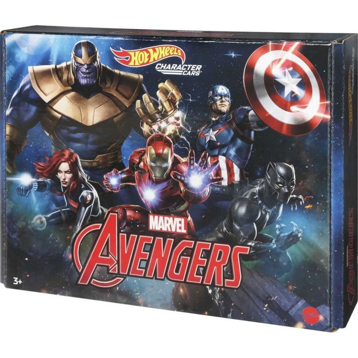 Hot Wheels: COLLECTOR'S EDITION: CHARACTER CARS: MARVEL AVENGERS (5 PCS) (HBY34)