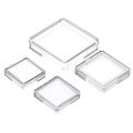 10PCS Square Clear Protector Containers Case For Token Board Game Holder Boxes. 