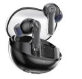 SoundPEATS Clear Wireless Earbuds Bluetooth 5.3 Earphone in Ear Buds, 12mm Drivers Dual Mic with ENC, Clear Calls, Game Mode, 40Hrs Playtime, IPX4, Transparent Design. 