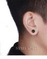 Black Magnetic Earrings Unisex. 