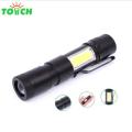 CREE Q5 Xpe+cob Computers Mini Flashlight Q5 Flashlight COB Flashlight without Battery. 