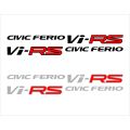 3pcs sticker set of civic ferio v rs for 95 model jdm style. 