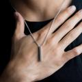 Pure Stainless Steel Vertical Bar Necklace/Locket/Chain for Girls/Women. 