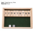 Wooden d Game Practical Ability Shut The Box Dice Game. 