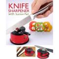 1 PC Mini Knife Sharpener with Suction Base, Kitchen Household Knife Sharpener for All Blade Types, Manual Tungsten Steel Cup Sharpener. 