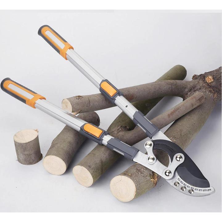 Telescopic Garden Tree Pruning Shears High Branch Pruning Tool Long Reach Aluminium Handle Fruit Knife Picker Pruner