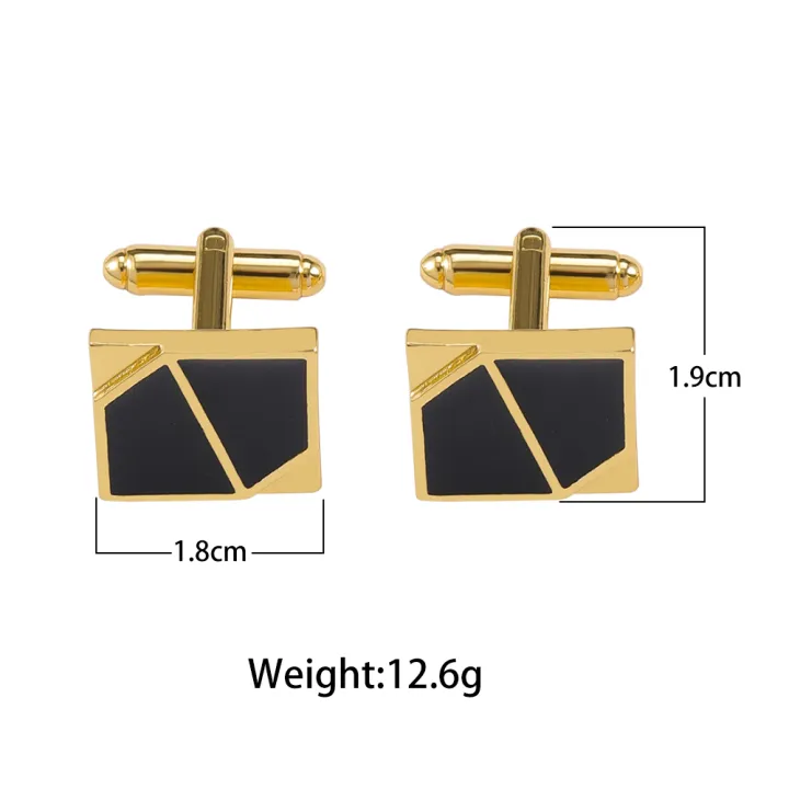 Cufflinks%20for%20Men%20%7C%20Golden%20Black%20Decent%20Cufflinks%20-%20Image%207