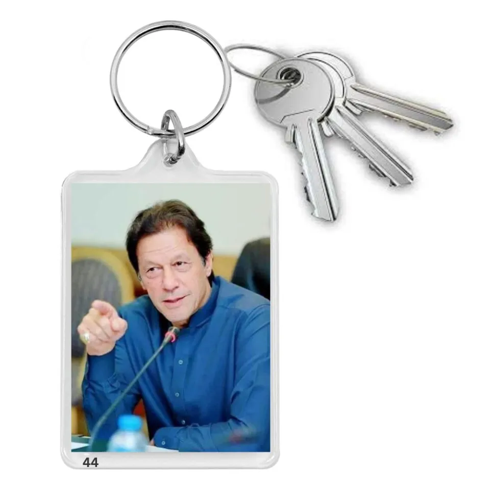 Imran Khan Picture Keychain, Double Sided Keychain SAME TO SAME 100% HD  RESULT(1 FREE PTI PAKISTAN PICTURE KEYCHAIN) - Main Image