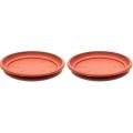 16 inches Pack of 2 Plastic Terra Cotta Round Plant Saucer Drip Trays Garden Pot Base. 