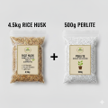 0.5kg – 8kg | Perlite & Rice Husk Deal | Soil Aeration Combo | For Ultimate Drainage, Root Growth & Moisture Retention | Ideal for Potting Mix, Succulents & Cuttings | Mix with Cocopeat, Compost, Vermicompost & Potting Mix | 0,5kg, 1kg, 2kg, 3kg, 5kg, 8kg. 