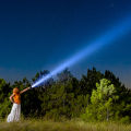 Most Powerful Long Range LED Flashlight High Power Tactical USB Rechargeable Torch Strong Light Hand Lantern 1Pcs. 