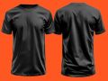 Modex Men's Plain Black T-Shirt – Summer Dry Fit | Breathable, Lightweight & Sweat-Wicking. 