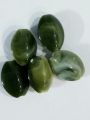 Green Marbled Oval Beads – Pack of 50gms/ 210 Beads | Glossy Finish for Jewelry Making, DIY, Crafts. 