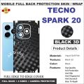 TECNO Spark 20 FULL BACK 360 premium Protection Skin Wrap Full cover sheet for tecno spark 20 Tecno spark 20. 
