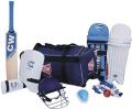 Full Cricket Kit (Hard Ball Bat + Hard Ball + Gloves + Cricket Kit Bag + Helmet + Under Guard + Leg Pads + Elbow Pads + Thigh Pads). 