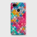 Chic Colorful Mermaid 3D Case For Google Pixel 3 XL. 