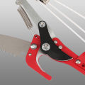 Foot Extendable Tree Pruner/Pole Saw with 3-Sided Blade  Tree Scissors Pruning Tool Tall Tree Branch Lopper Without Pole And With Pole. 