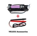 WikiTech High-Precision Handled YR1035+ IR Internal Resistance Meter Lithium Battery/Cell Tester (Meter + Probs). 