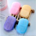 Travel Soap Paper 20pcs Mini Paper Soap Washing Hand Bath Clean Scented Slice Sheets Good for Camping BBQ Hiking Travel or Any Outdoor Activity. 