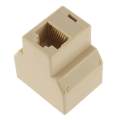 RJ45 Splitter 1 Female to 2 Female Ethernet Network Connector Adapter LAN Ethernet Dual Female Port Universal RJ45 Splitter Connector Adapter CAT5/CAT6 Network Cable Rj45 2 way. 