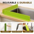 Anti-Leak Silicone Splash Guard | Sink Baffle Water Absorption Tray | Reusable Kitchen Sink Protector. 