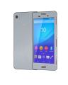 Sony Xperia M4 Aqua Silver Brushed Metal Texture Mobile Skin. 