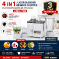 Imported 3 in 1 & 4 in 1 Juicer Blender Grinder Chopper Machine  Model 7025/7035  750W-900W Heavy Duty 100% Full Copper Winding Motor  Electric Food Processor  Mixer Grinder  Fruit Juicer  Smoothie & Milkshake Maker  Kitchen Appliance  3 Years War. 