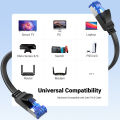 UGREEN Cat 8 Ethernet Cable , Flat High Speed 40Gbps 2000Mhz Internet Cable 26AWG Network Cord RJ45 Shielded Indoor LAN Cables for Gaming PC PS5 Xbox Modem Router. 