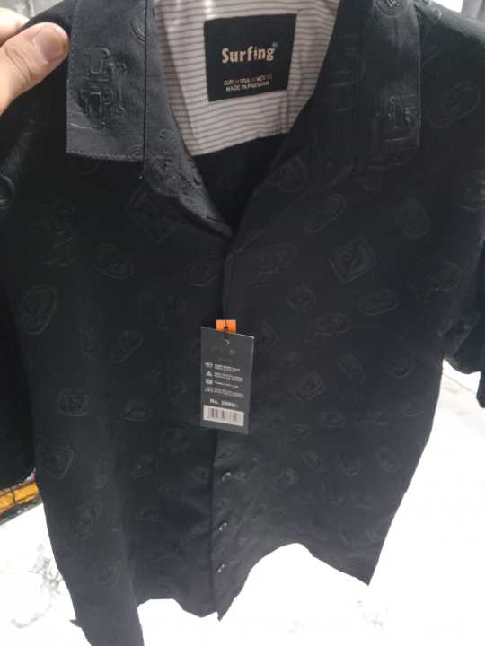 Classic Black 100% Premium Quality Cotton Half Sleeve Shirt for Men's and Boy's