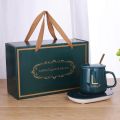 Openi - Coffee Mug Warmer - Electric Coffee Cup Warmer For Desk - USB - With Automatic On/Off - Best For Office And Traveling -Temperature Up to 104-122℉/ 40-50℃, Include Ceramic Mug, Cover, Spoon, Enjoy Anytime Hot Drinks,Green. 