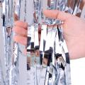 Happy Birthday Decoration Set Theme Including ( 30x Balloons, 3x confetti Balloons Blue, Happy Birthday Banner and Silver Foil Curtain 3x6). 