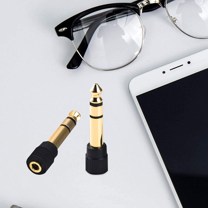 2%20PCS%20%201/4%20to%203.5mm%20Adapter%201/4''(6.35mm)%20Male%20to%201/8''%20(3.5mm)%20Female%20Headphone%20Adapter%20Pure%20Copper%20Stereo%20Audio%20Adapter%20for%20Guitar,%20Digital%20Piano,%20Microphones,%20Audio%20Connector%20-%20Image%205