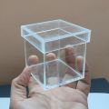 Transparent Acrylic Gift Box 3x3x3 inch. 