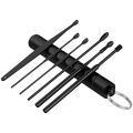 Portable 6 Piece Set Ear Pick Ear Cleaner Earwax Removal Tools Kit Ear Spoon Ear Wax Picking With Storage Tube. 