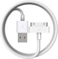 30-Pin USB Sync Charger Cable Compatible for Old iPhone 4 4S 3G 3GS, iPad 1 2 3, iPod Touch, iPod Nano. 