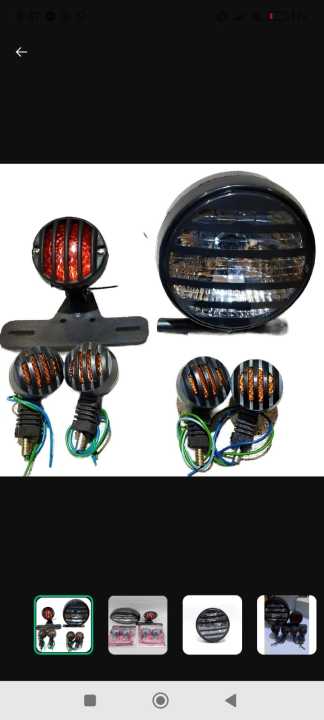 Cafe Racer Style Lights Set – Classic Aesthetic, Modern Visibility