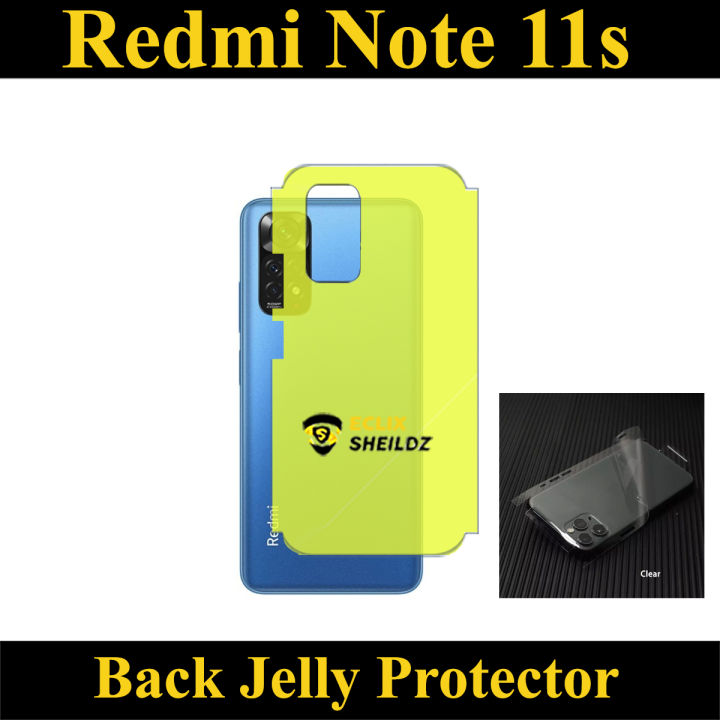 Xiaomi Redmi Note 11S Back Jelly Protector Soft Film Protection TPU Hydrogel With Sides Cover For note 11s - Transparent
