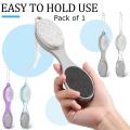 Foot Scrubber Pedicure Tool, 4 in 1 Foot File, Callus Remover with Foot Rasp, Pumice Stone, Nail Cleaning Brush and Sand Paper for Wet Dry Foot Care Dead Skin Remover, Four Steps Pedicure Paddle, Foot Scrubber, Pedicure Brush. 