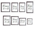 Single Minimalist Modern Rectangular Horizontal Customized Photo Frames Photo Wall Decoration Photo Frame Wall Art Hanging Home Decoration Picture Gallery for Living Room Study Room. 