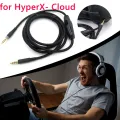 For HyperX Cloud/Cloud Alpha 1.5m 3.5mm Headphone Audio Cable Male to Male Cord Line Replacement with Tuning Gaming Headset. 