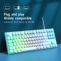 Ultimate Performance: Unique Metallic Wired RGB Gaming-Office Keyboard for Unparalleled Precision and Style - High Quality. 