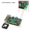 Cooling Fan for Raspberry Pi 4 / Fan with Holder for 3.5 inch Touch Screen / Split / Integrated Fans for Raspberry Pi 4B/3B+/3B. 