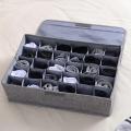 Socks Drawer Organizer Divider, 24 Cells Box Foldable Socks Organizer Closet Organizer Organizer Underwear Storage Boxes to Hold Socks. 