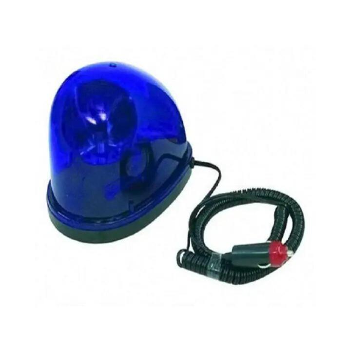 Revolving Warning/Emergency Light with Magnetic Mount - 12V - Blue