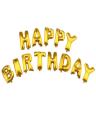 Happy Birthday Foil Balloons Set - Golden- 13 Pcs / Happy Birthday Banner Golden Foil Balloons for Decoration / Happy Birthday Foil Balloons - Decorations Balloon Letter Foil Alphabet Birthday Banner. 