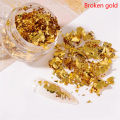 Gold Leaf Flakes Gold Foil Painting Art Nail Decor Foil Paper Resin Mold Filling. 