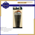 Keep Smiling A801 9pcs Nylon Brush Set Flat Best Brush For Painters. 