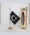 Pakistan Table Flag with Marble Stand (Pack of 2-Flags). 