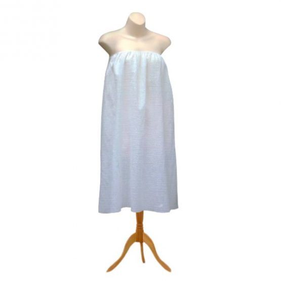 Salon Facial and Waxing Gown white cotton
