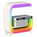 HM-G3 Big G speaker clock display wireless charging desktop dazzle colour atmosphere lamp 15 w creative gift OEM usb speaker prtable speaker led wireless charging speaker bluetooth speaker  mini speaker. 